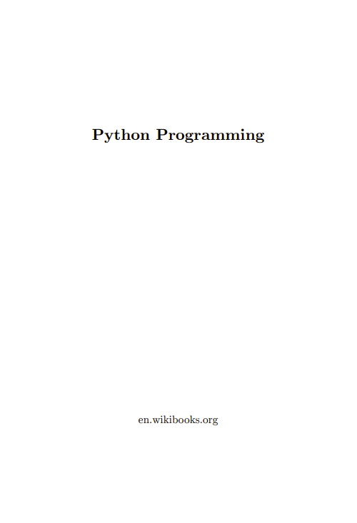 Python Programming