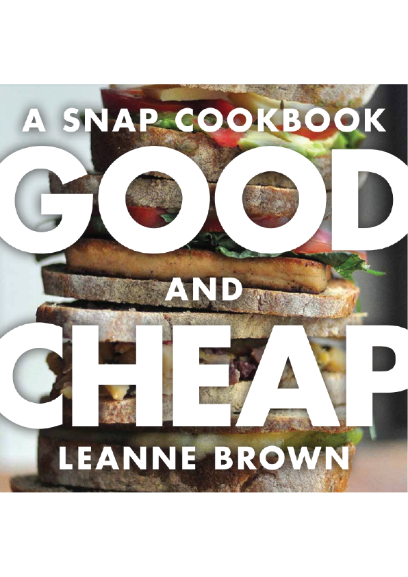 A Snap Cookbook Good and Cheap