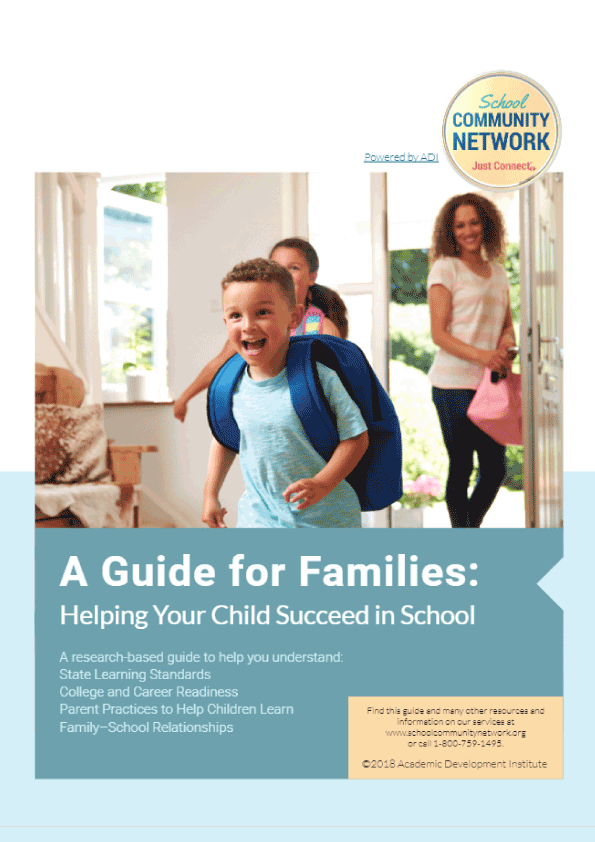 A Guide for Families: Helping Your Child Succeed In School