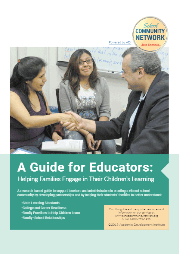 A Guide for Educators: Helping Families Engage in Their Children’s Learning