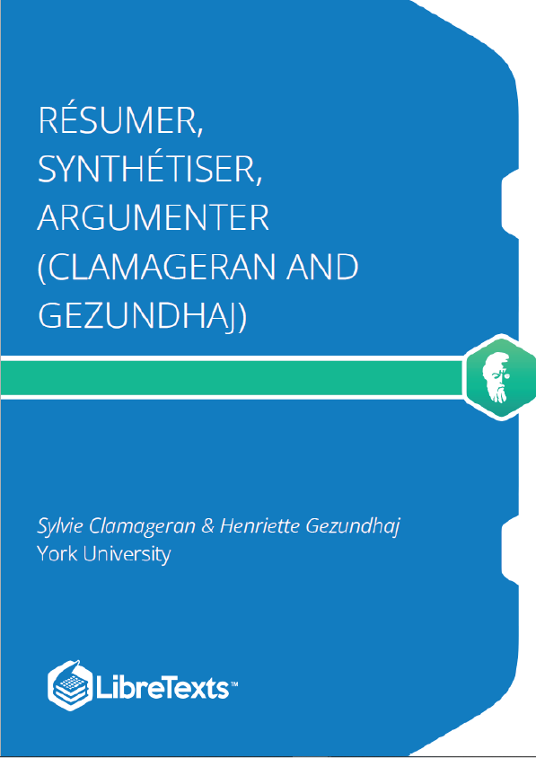 Résumer, Synthétiser, Argumenter (Clamageran and Gezundhaj)