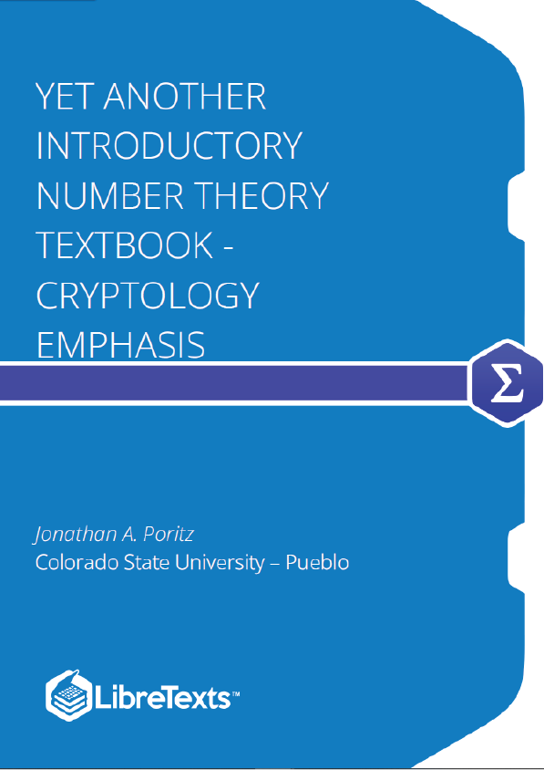 Yet Another Introductory Number Theory Textbook - Cryptology Emphasis (Poritz)