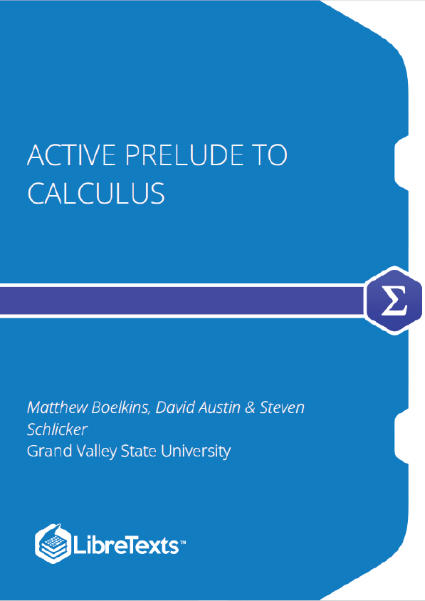 Active Prelude to Calculus (Boelkins)