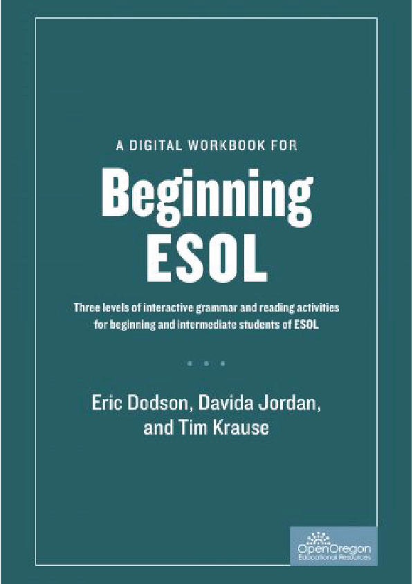 A Digital Workbook for Beginning ESOL