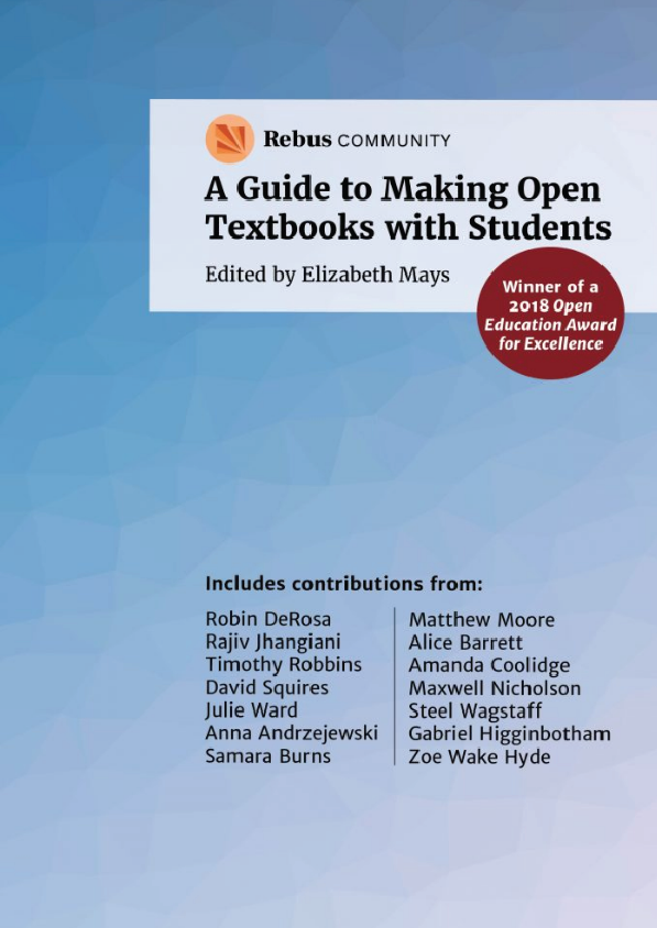 A Guide to Making Open Textbooks with Students
