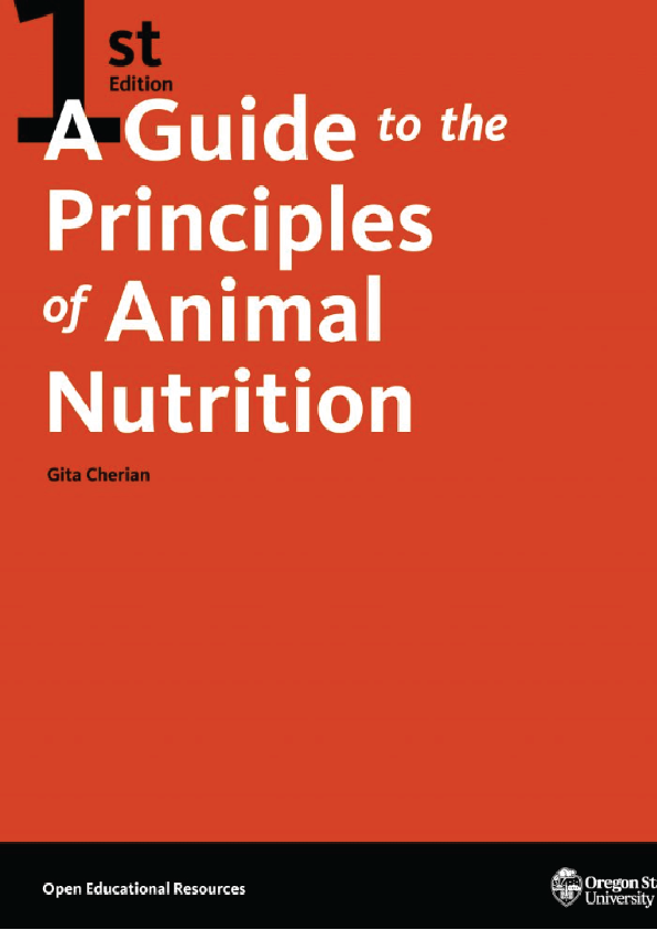 A Guide to the Principles of Animal Nutrition
