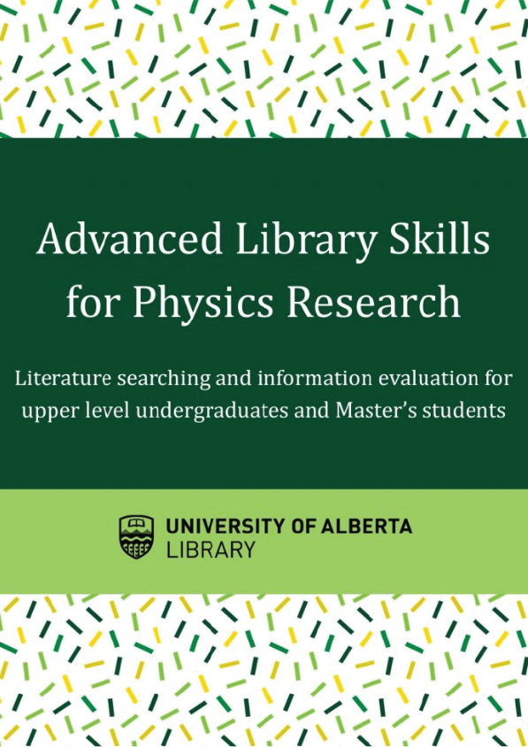 Advanced Library Skills for Physics Research