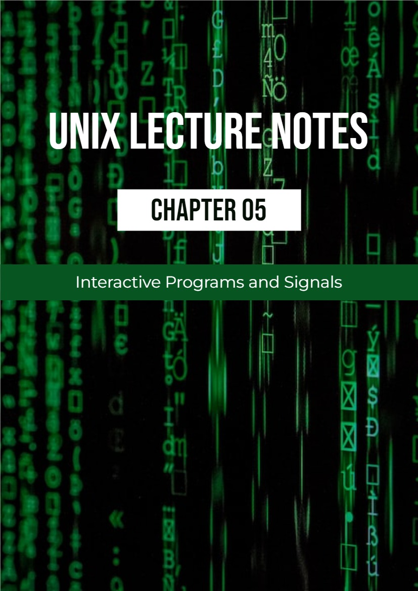 UNIX Lecture Notes - Chapter 05
