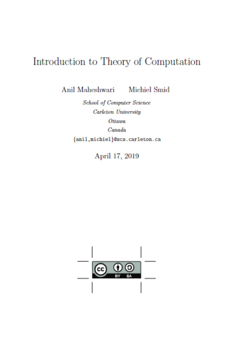 Introduction to Theory of Computation