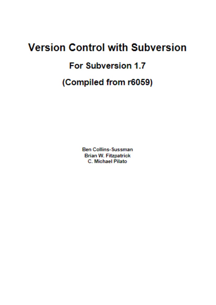 Version Control with Subversion