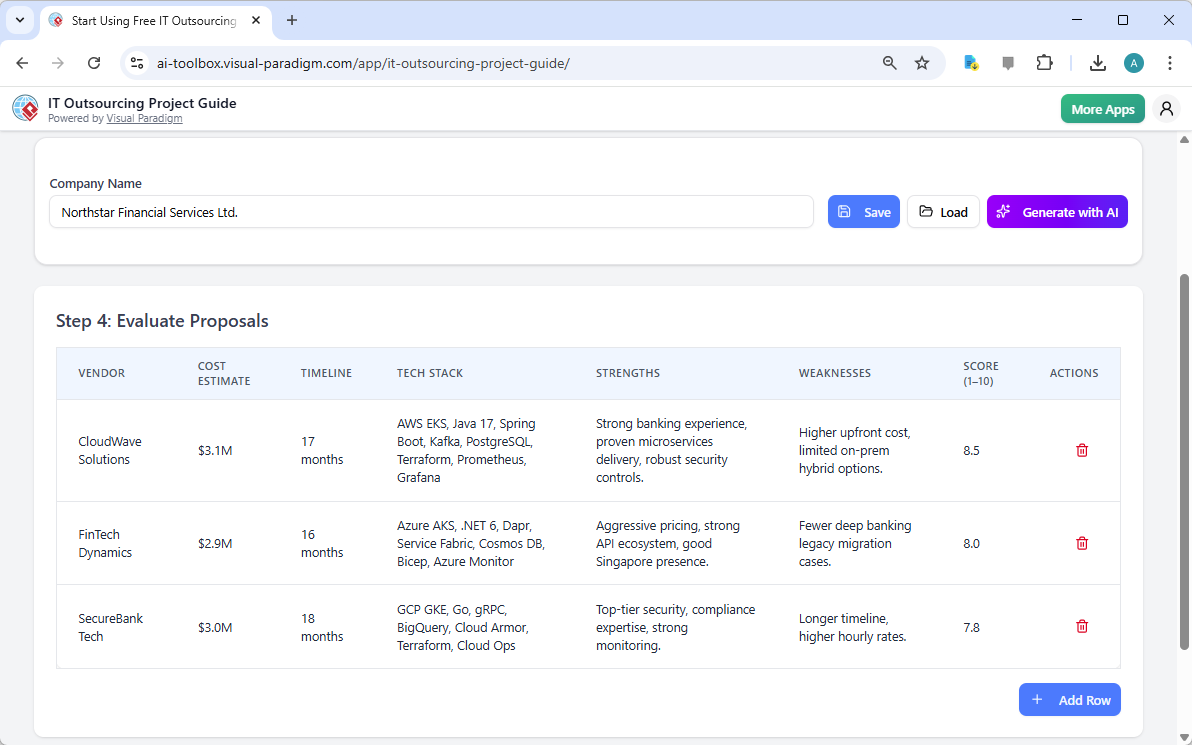 Creating a Core Banking Modernization Plan with AI