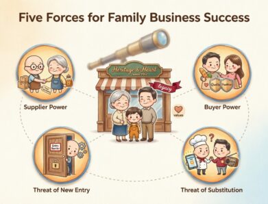 Five Forces Model for Family Business Success Stories
